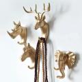 New Animal Head Rack Coat Caps Wall Hanger Horse Giraffe Elk Elephant Hooks Decorative Decor Bathroom Accessories. 