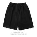 100% Cotton Simple High Street Shorts Men's and Women's Same Summer Loose Five-point Pants White Gray Sports Couple Pants. 