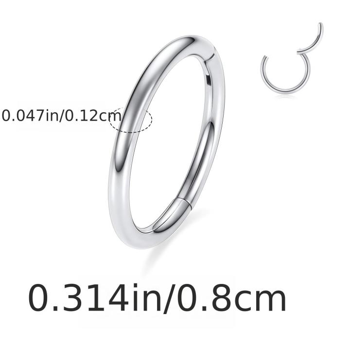 1%20Pair%20Hypoallergenic%20Unisex%20Surgical%20Stainless%20Steel%20Small%20Cartilage%20Helix%20Hole%20Piercing%20Hoop%20Earrings%20Set%20for%20Men%20Women%20-%20Image%206