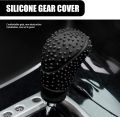 Car Shift Knob Silicone Cover Car Vehicle Round Soft Silicone Anti-slip Lever Gear Shift Knob Cover Fashion Color Shift Knob Boots. 