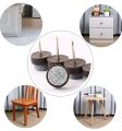 Furniture Feet Nail Plastic Glide Nails Chair Table Leg Protector Pads 20mm Dia White 12 pcs. 