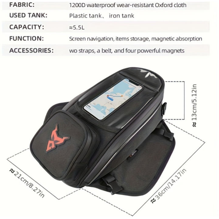 Waterproof%20Magnetic%20Motorcycle%20oil%20Fuel%20Tank%20Bag%20Navigation%20Universal%20Motorbike%20Riding%20Cycling%20Tool%20Backpack%20Portable%20-%20Image%207