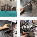 Wooden Lotus Hollow Decorative Rack Aromatherapy Organiser Essential Oil Candle Holder Wall Mounted Shelf Corner Shelf. 
