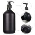 Matte Black 300/500ml Soap Bottle Liquid Soap Dispenser Refillable Empty Shampoo Conditioner Container for Bathroom Supplies. 