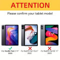 Case for  Redmi Pad 2 2025 11-inch PU Leather Flip Smart Cover,Magnetic Stand Case,Soft Silicone Back Shell. 