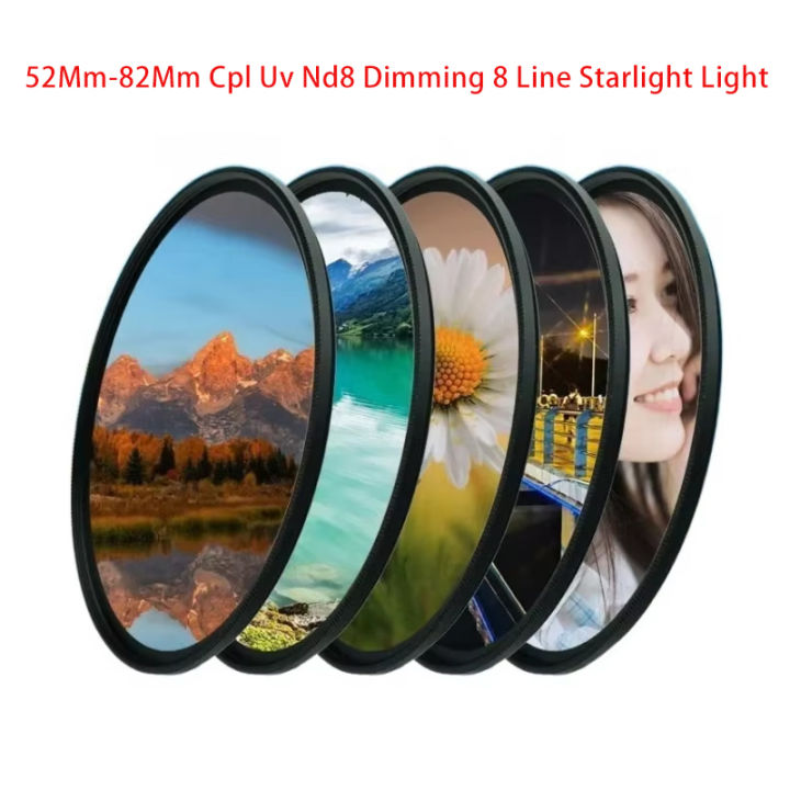 For%20%20%20%202000d%20Camera%20Lens%20%2052Mm-82Mm%20Cpl%20Uv%20Nd8%20Dimming%208%20Line%20Starlight%20Light%20White%20Soft%20Focus%20Macro%20Mirror%20-%20Image%202