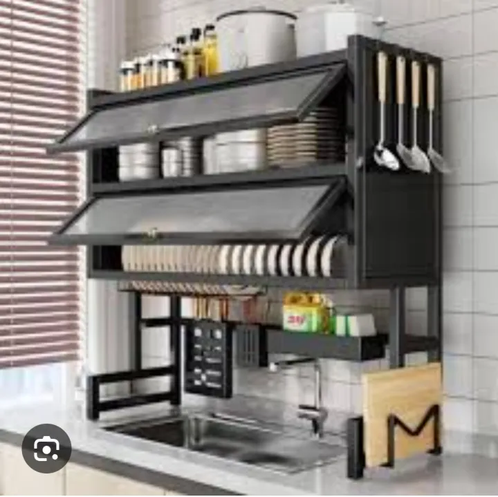Double%20door%20dish%20rack%20-3%20tier%20over%20the%20sink%20dish%20drying%20rack%20with%20flip%20cover%20doors%20multifunctional%20countertop%20organizer%20adjustable%20metal%20kitchen%20rack%20with%20drainage%20cupboard%20storage%20(Double%20door%20dish%20rack)%20-%20Image%205