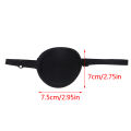 Pirate Eye Patch Black Single Eye Patch Eyepatch One Eye Washable Adjustable Concave Eye Patch Kid Pirate Cosplay Costume〔DD329〕. 