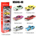 (Boxed) 1/64 Modified Sports Car/Pickup Truck Diecast Toy Set, 6 Pieces, Die-Cast Metal, Boy's Toy, Sliding Model, No Pullback..