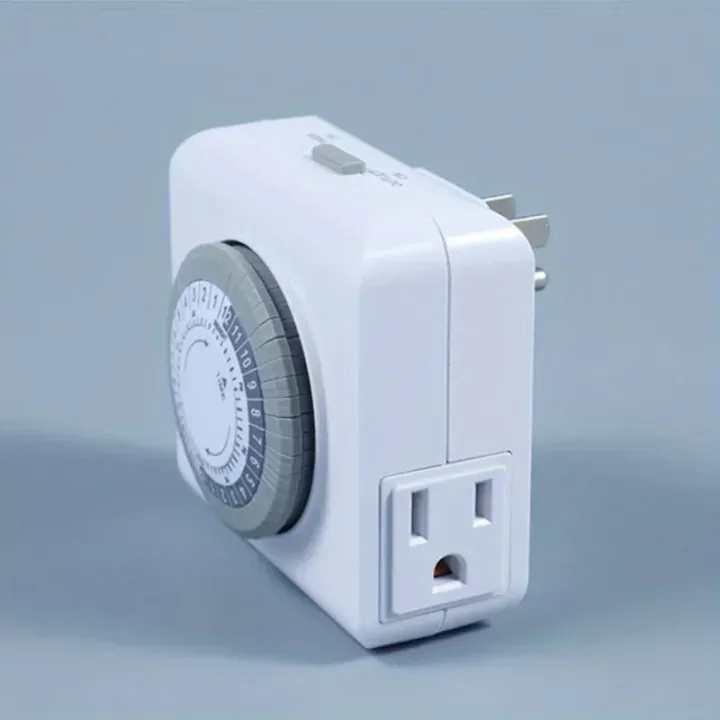 US Plug Timing Socket 24-hours Cycle Switch Mechanical Timer Automatic ...