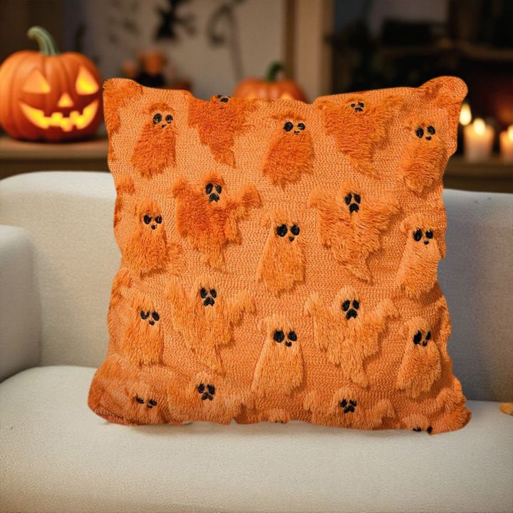 %E2%80%8CHalloween%20Ghost%20Plush%20Pillowcase%20Square%20Cushion%20Cover%20Spooky%20Decor%20Soft%20Fleece%20Insert%20Cozy%20Home%20Decor%20Holiday%20Gift%20-%20Image%202