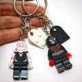 2pcs/set Handmade Cartoon Spider Miles And Gwen Couple Keychain Anime Keyring Cosplay Props for Lovers Backpack Christmas .