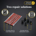 Portable Car Tire Puncture Repair Kit T-Handle Tools Glue Strips Universal for Truck Motorcycle RV Roadside Safety. 