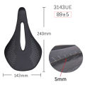 ELITAONE MTB Carbon Saddle Super Light 89±5g Road Bike Saddles 240x143/155mm UD Bare Carbon Finish Bicycle Seat.