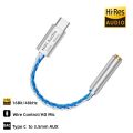 VAOLRO AB136D USB Type-C to 3.5mm Headphone Amplifier 16Bit/48KHz HiFi Audio Decoder Cable IEM AMP Mobile Phone Adapter DAC Chip. 