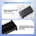 Pull-Out Design LR44 Button Round Battery Storage Coin Battery Case for 36x LR44/AG13/A76/357/SR44/SR1153/SG13/LR1154 Batteries. 