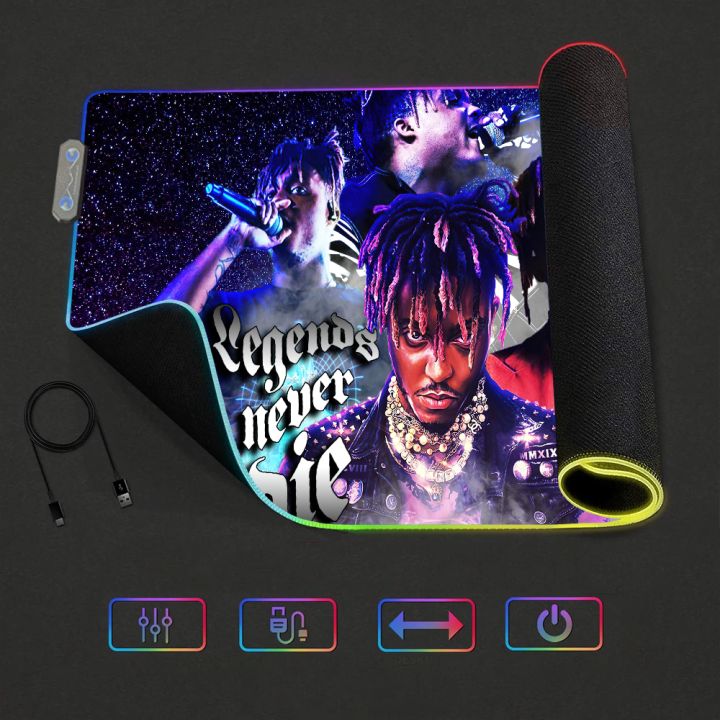 Rapper%20Juice%20WRLD%20Legends%20Never%20Die%20For%20Rgb%20Mouse%20Pad%20Xxl%20Steelserie%20Laptop%20Mat%20Gaming%20Mousepad%20Backlit%20Keyboard%20Girl%20Table%20Pads%20-%20Image%204