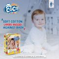 Coco Baby Diapers Size 2 Jumbo Pack (80 Pcs 3-6 Kg). 