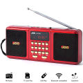 Portable Stereo FM Radio Wireless Speaker Rechargeable Battery Support TF Card USB Bluetooth-compatible Speaker With FM Receiver.