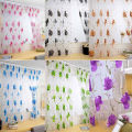 Flower Blossoms Black Tulle Curtains For Living Room Bedroom Decoration Chiffon Sheer Voile Kitchen Window Curtain. 