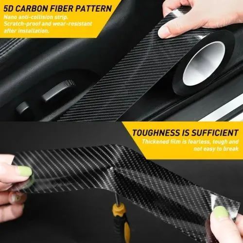 7cm%20X%2010Feet%205D%20Super%20Glossy%20Car%20door%20sill%20anti-collision%20strip%20Carbon%20fiber%20texture%20sticker%20Anti-scratching%20Protective%20Tape%20Car%20Accessories%20-%20Image%204