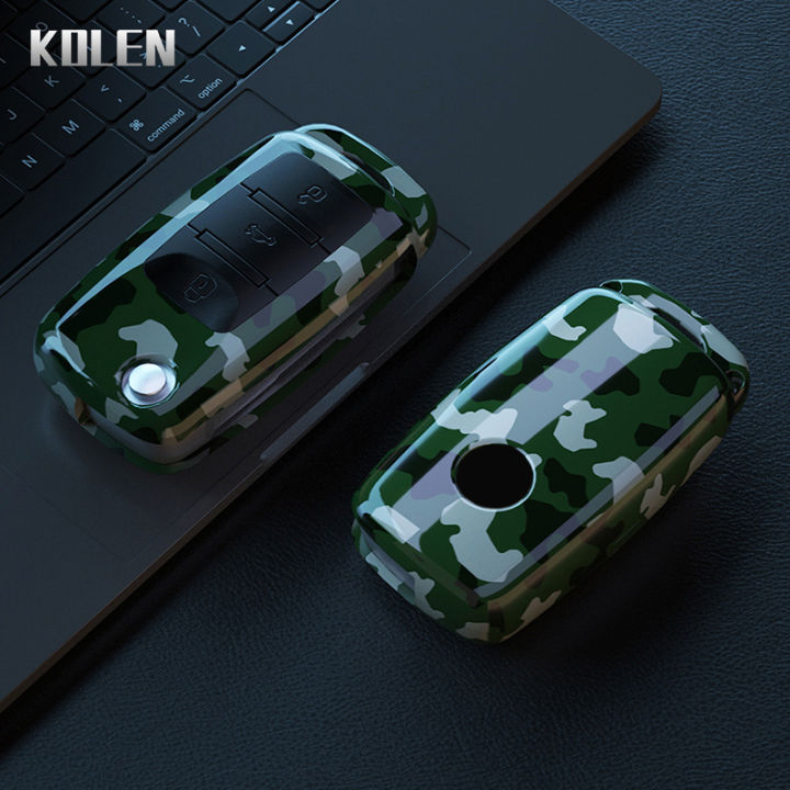 ABS%20Carbon%20Fiber%20Car%20Key%20Case%20Cover%20Shell%20For%20VW%20Volkswagen%20Polo%20Golf%20Passat%20Beetle%20Tiguan%20Seat%20Leon%20Altea%20Skoda%20Octavia%20Kodiaq%20-%20Image%205