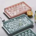 Ice Cube Trays 33 Grid Round Ice Ball Maker Mold for Freezer | Leak-Proof, BPA-Free Round Ice Cube Tray for Whiskey, Cocktails, Juice & Cold Beverages | Easy-Release & Reusable Ice Mould, Multiple Quantity Ice Ball Mold Set, Small Size - Multicolor. 