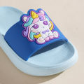 Girls Slippers 2 to 8 Years Kids Home Slippers Pink Blue Unicorn Toddler Girl Slippers Anti-Slip Waterproof Bathroom Slippers. 