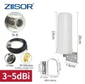 ZIISOR 5G 4G LTE WiFi Antenna Outdoor for Router Aerial Communication Antennas Long Range with N female RP SMA Male. 