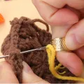 KRABALL Crochet Kit for Beginners Crochet Hook Set Ergonomic Knitting Needles Blunt Needles Stitch Marker DIY with Storage Case. 