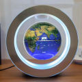 Round LED Map Floating Globe Magnetic Levitation Light Anti Gravity Magic | Premium Magnetic Levitating LED Globe Light – 106mm Floating World Map with Rotating Display, Desk Decor. 