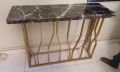 Console table with marble style wooden top/ Entryway table/ Living room table/ Console side table. 