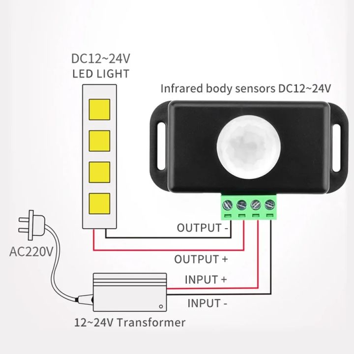 DC%2012-24V%20PIR%20Motion%20Sensor%20Switch%20-%20Adjustable%20Delay%20Infrared%20Human%20Detection%20Ideal%20for%20LED%20Lights%20and%20Wardrobe%20Strip%20-%20Image%205
