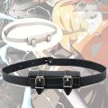 Samurai Sword Belt, Warrior Sword Holder, Pu Leather Sword Holder Belt Accessory, Suitable for Holiday Party Role-playing. 