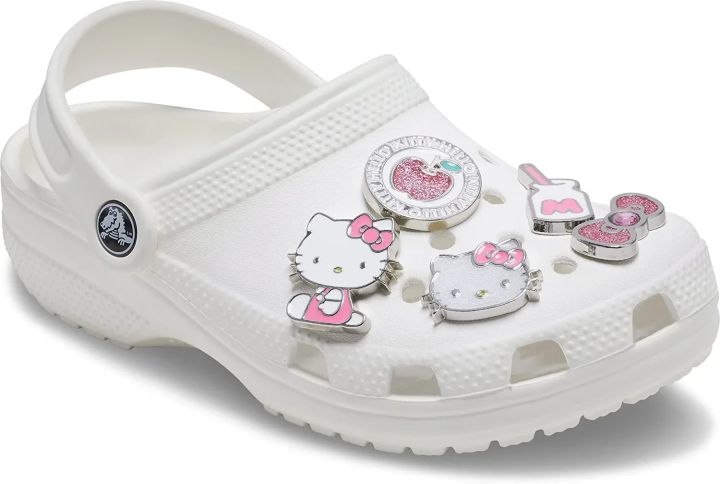 Creative Kawaii Hello Kittys Pink Shoe Charms Casual Cute Kitty Shoe Accessories Decration Crocs DIY Sandals for Kids Gifts