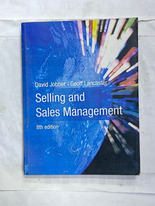 SELLING AND SALES MANAGEMENT 8th EDITION BY DAVID JOBBER GEOFF LANCASTER