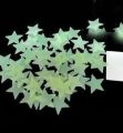 7 Pcs Night Glowing Radium Stars Moon Stickers Glow in The Dark Big and Small Night Radium Star Wall Ceiling Radium Stickers for Bedroom & Kids Room Self Adhesive. 