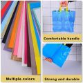 100pcs Custom Logo Colorful Shopping Bags With Handle Plastic Gift Bag Print One Color Logo On Double-sided Free Design Print. 