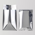 100pcs Smooth Silver Aluminium Foil Self-Adhesive Bags Plastic Packaging  Bags Greeting Card Packaging Postcard  Bags. 
