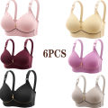 New Non-magnetic Thin Cup Glossy Fat Mm Bra Large Size No Underwire Comfortable Breathable Gathered Women's Underwear. 
