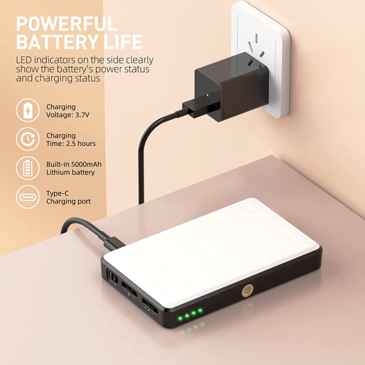 LED%20Selfie%20Light%20Phone%20Fill%20Light%20120%20LED%203000mAh%20Rechargeable%20Portable%20Video%20Light%20for%20Tiktok%20Vlog%20Video%20Conference%20Selfie%20-%20Image%206