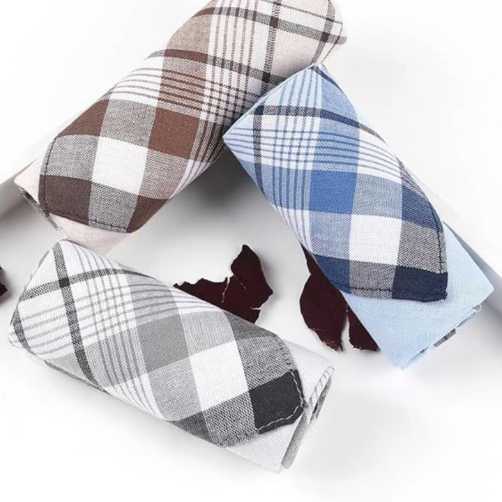 38cm/14.9in%20Soft%20Cotton%20Men's%20Handkerchief%20Classic%20Striped%20Pattern%20Multicolor%20Options%20Stylish%20Men's%20Accessory%20-%20Image%204