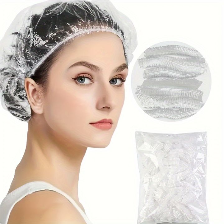 Disposable shower cap Women's waterproof hair mask cap for home bath thickened smoke proof Easy to use without electricity