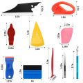 Car Wrapping Tools Window Tinting Tools Kit Wrap Knife Felt Squeegee Vinyl Spatula Plastic Scraper ﻿Film Covering Foil Tool. 