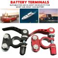 1Pair Battery Terminal Connectors Quick Release Disconnect Auto Cables Connectors Aluminum Alloy for Car Accessories. 