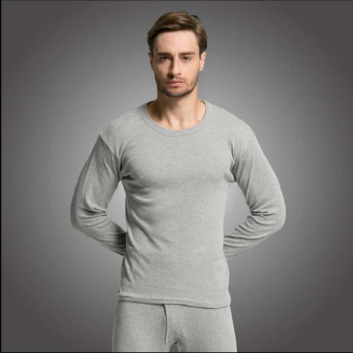 Men Undershirts Men's Winter Thermal Underwear Thin Fleece Elastic Compression Fitness For Winter Sports First Layer Wear ﻿