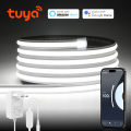 Uniform Soft Glow,Tuya Smart Life WiFi COB Neon LED Strip Light 24V Premium Silicone Tube Lamp Tape Work With Alexa  Home lightify. 