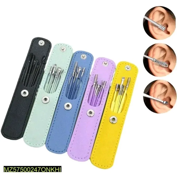 6%20pieces%20Ear%20Pick%20Set%20-%20Portable%20Stainless%20Steel%20with%20Leather%20Case%20-%20Image%202