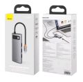 Baseus 6-in-1 Metal Gream series Multifunctional Type-Hub Docking station. 