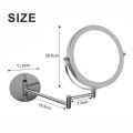 8 inch Wall Mounted Makeup Mirror 5/7/10X Magnifying Double Side Folding Arm Extend USB Charging Bathroom Smart Cosmetic Mirrors.